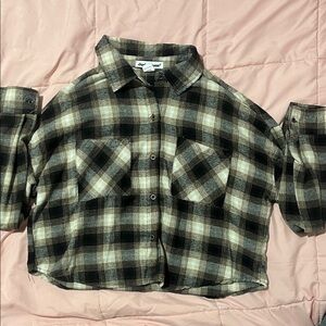 Charlotte Russe Checkered Button Down Shirt